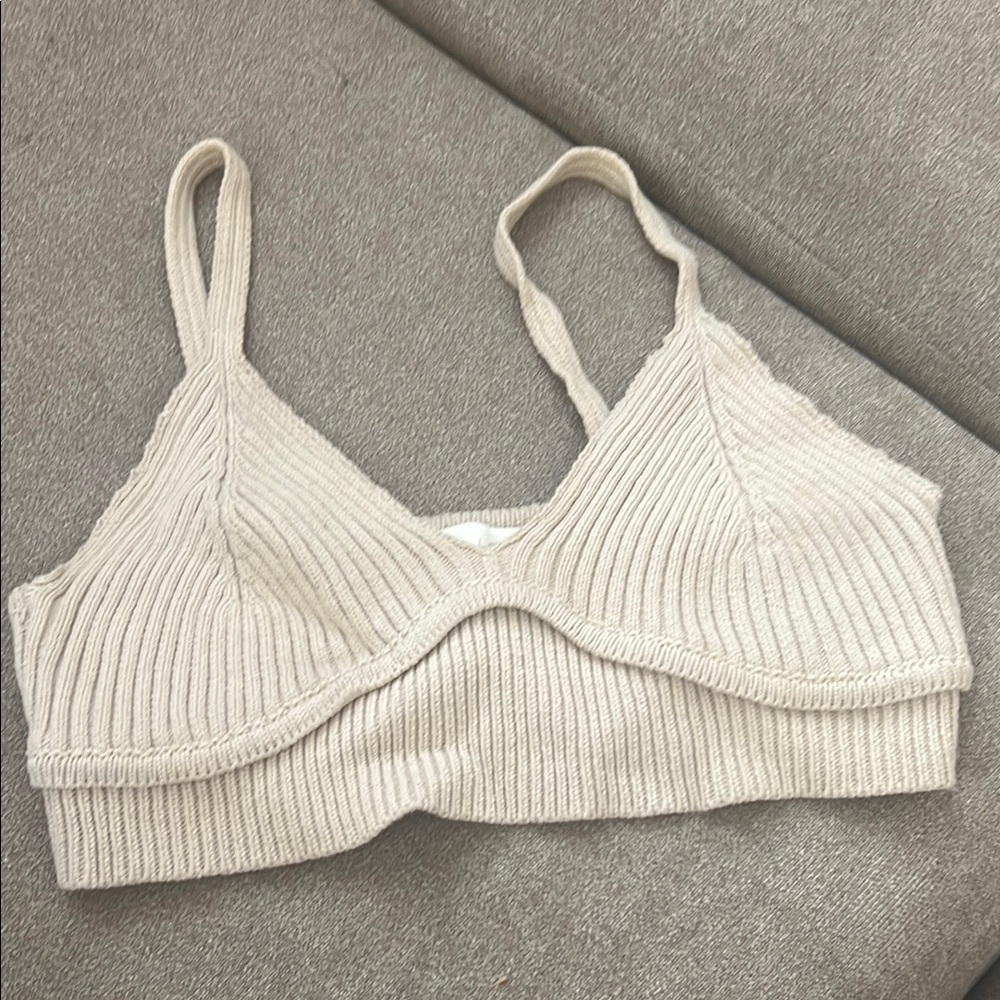Ribbed Knit Bralette